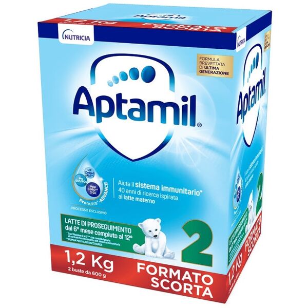 danone nutricia spa soc.ben. aptamil 2 latte in polvere 1200g - formula di transizione per bambini cresciuti