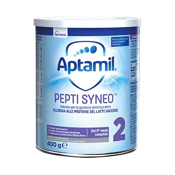 danone nutricia spa soc.ben. aptamil pepti syneo 2 latte 400g 6 mesi+ - formula per l'alimentazione dei bambini con intolleranze alimentari