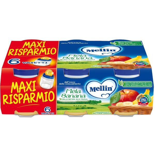 danone nutricia spa soc.ben. mellin omogenizzato mela e banana - alimento per bambini senza glutine