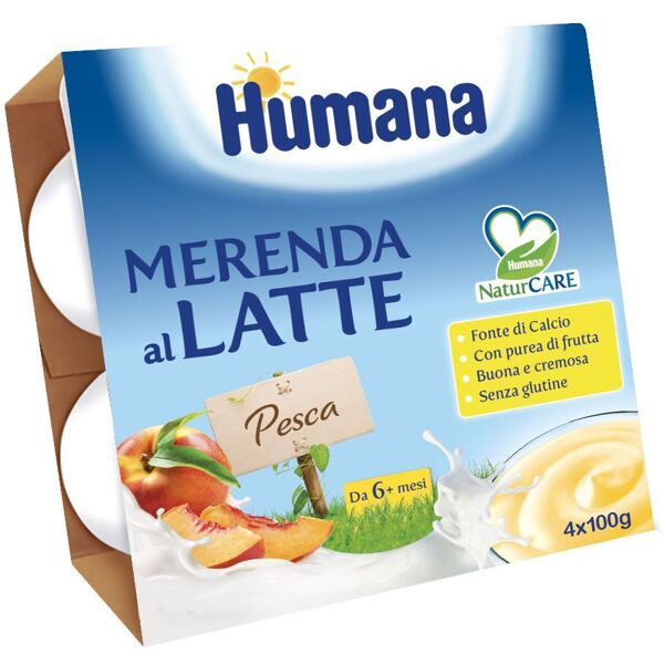 humana italia spa humana merenda pesca 4x100g