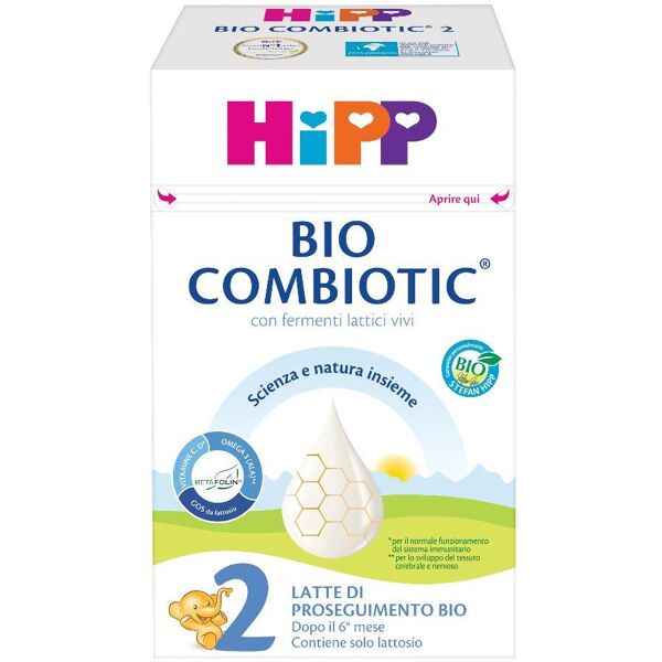 hipp italia srl hipp 2 bio combiotic 600g