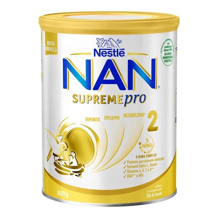 nestle' italiana spa nestlé - nan supreme pro 2 latte di proseguimento 800g - formula per lo sviluppo del bambino