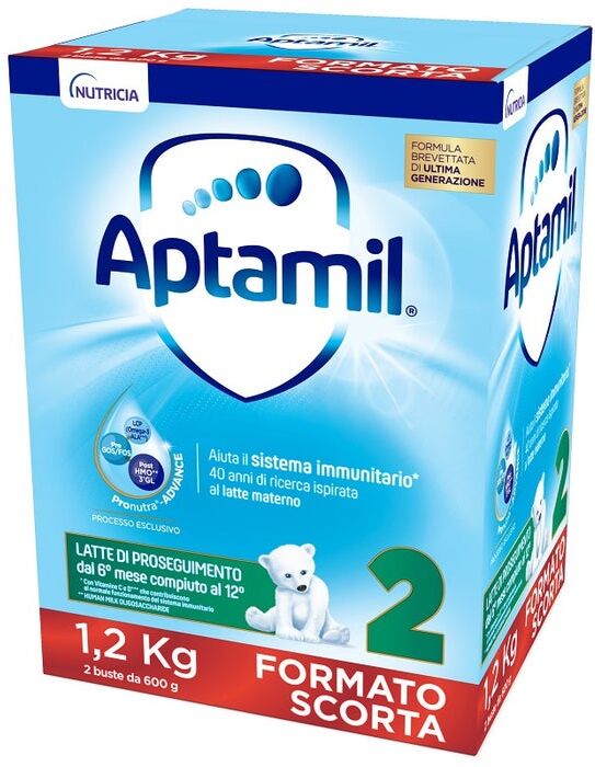 danone nutricia spa soc.ben. aptamil 2 latte in polvere 1200g - formula di transizione per bambini cresciuti