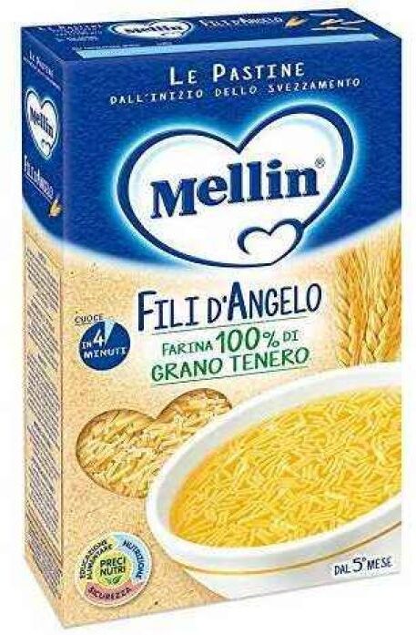 danone nutricia spa soc.ben. mellin pasta fili d'angelo 500g - pastina per bambini con calcio e vitamine b