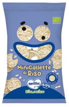 mellin mini gallette di riso 30g - snack senza glutine per bambini