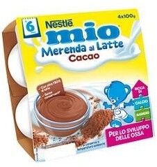 nestle' italiana spa nestlé mio merenda cacao al latte 4x100g - energia e gusto per la tua merenda