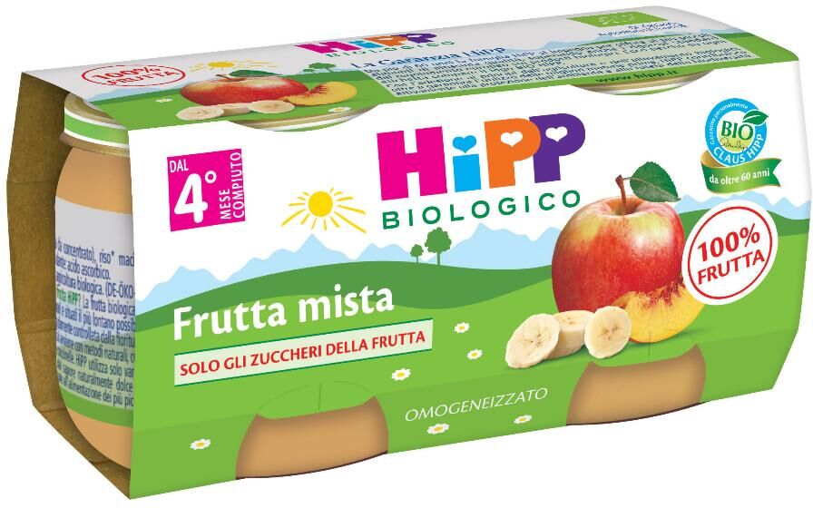 hipp bio omog frutta/crl2x125g