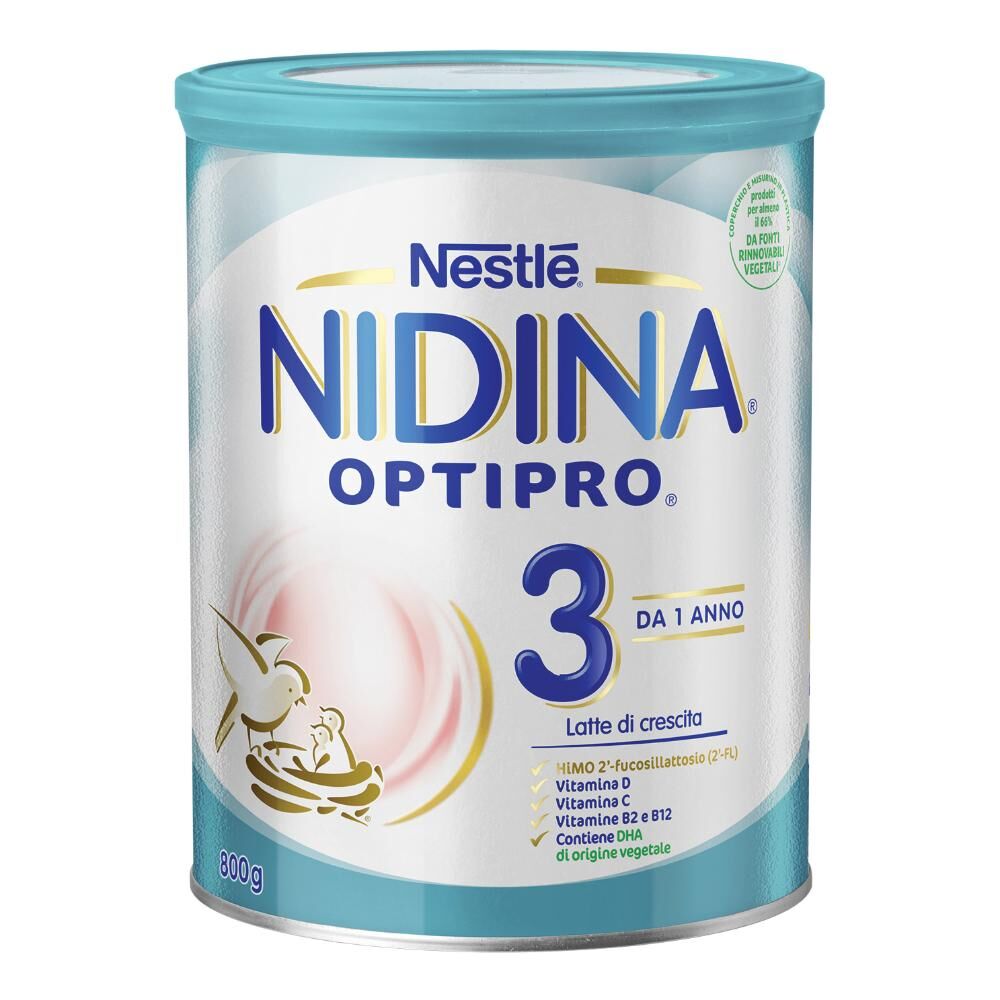 nestle' italiana spa nestlé - nidina optipro 3 latte crescita 800g - latte in polvere per bambini