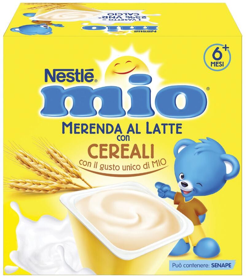 nestle' italiana spa mio merenda latte cereali 4x100g - snack nutriente per tutta la famiglia