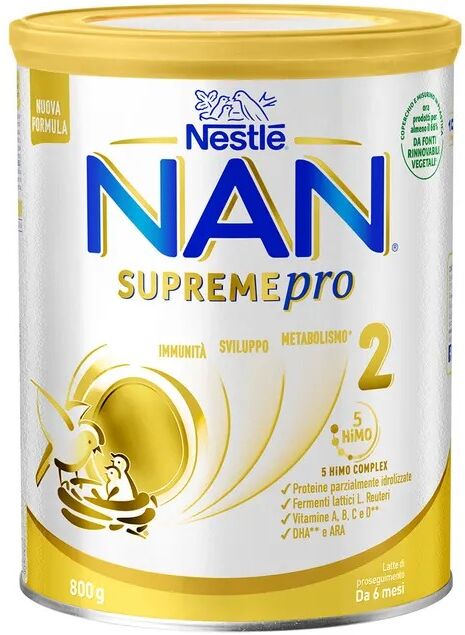 Nestle' Italiana Spa Nestlé - Nan Supreme Pro 2 Latte di Proseguimento 800g - Formula per lo Sviluppo del Bambino