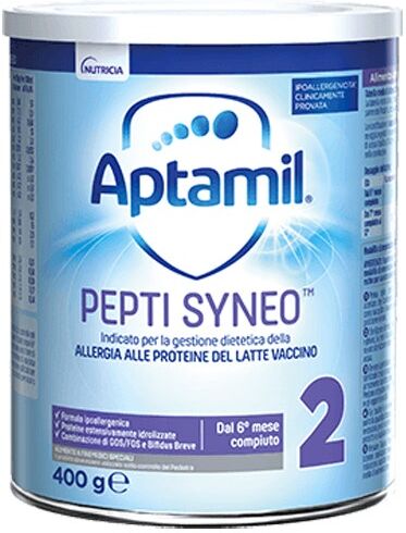 Danone Nutricia Spa Soc.Ben. Aptamil Pepti Syneo 2 Latte 400g 6 Mesi+ - Formula per L'Alimentazione dei Bambini con Intolleranze Alimentari