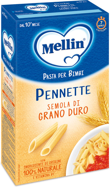 Danone Nutricia Spa Soc.Ben. Mellin Pennette Semole di Grano Duro 280g - Pasta per Bambini, Alimentazione Infantile