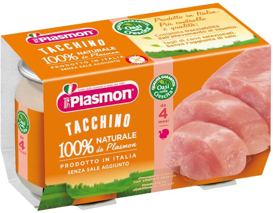 PLASMON Omog.Tacchino 2x120g