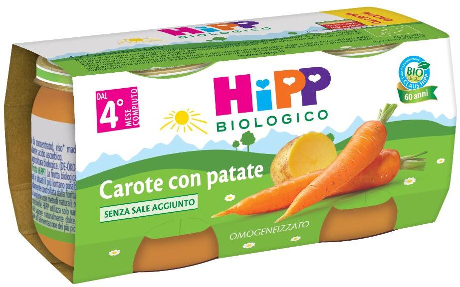 HIPP BIO Omog.Carote + Patate 2x80g