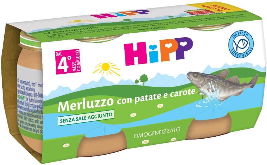 Hipp Omog Merluzzo/carote/pata