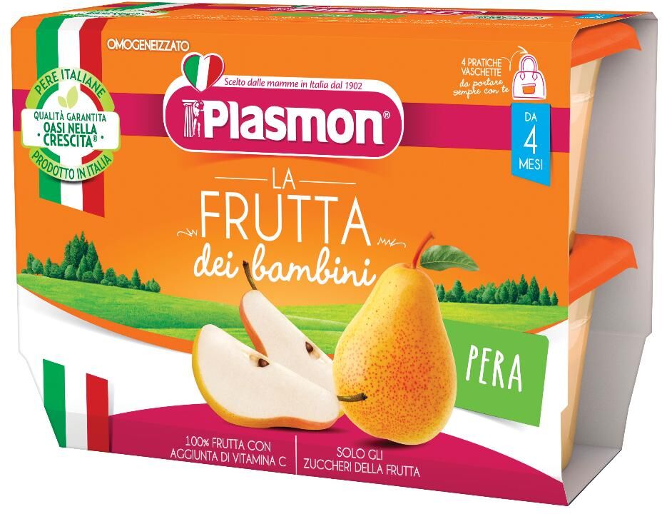 PLASMON Omog.Sapori Natura Pera 4x100g