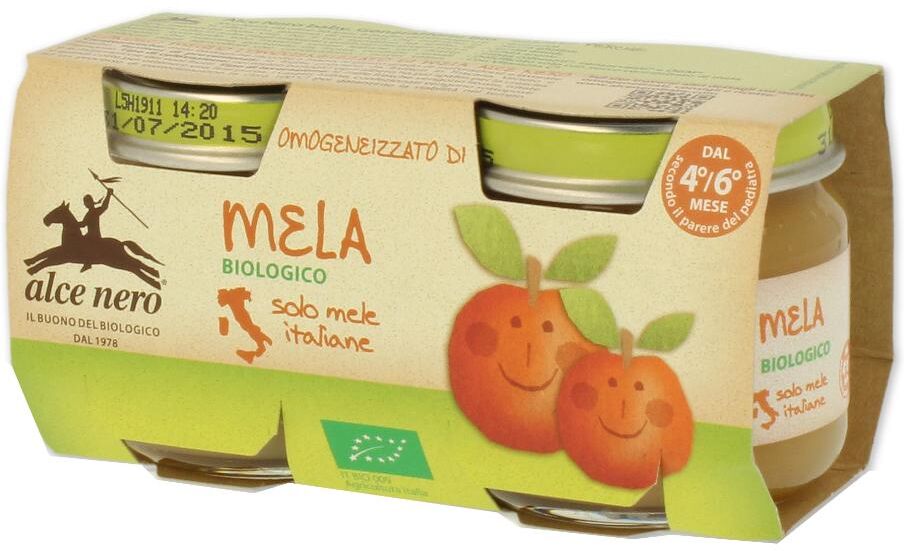 Alce Nero OMOGENEIZZATO MELA 2X80G