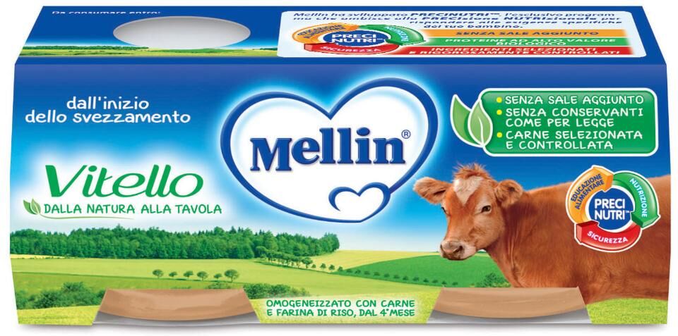 Mellin Omogenizzato Vitello 2x80g