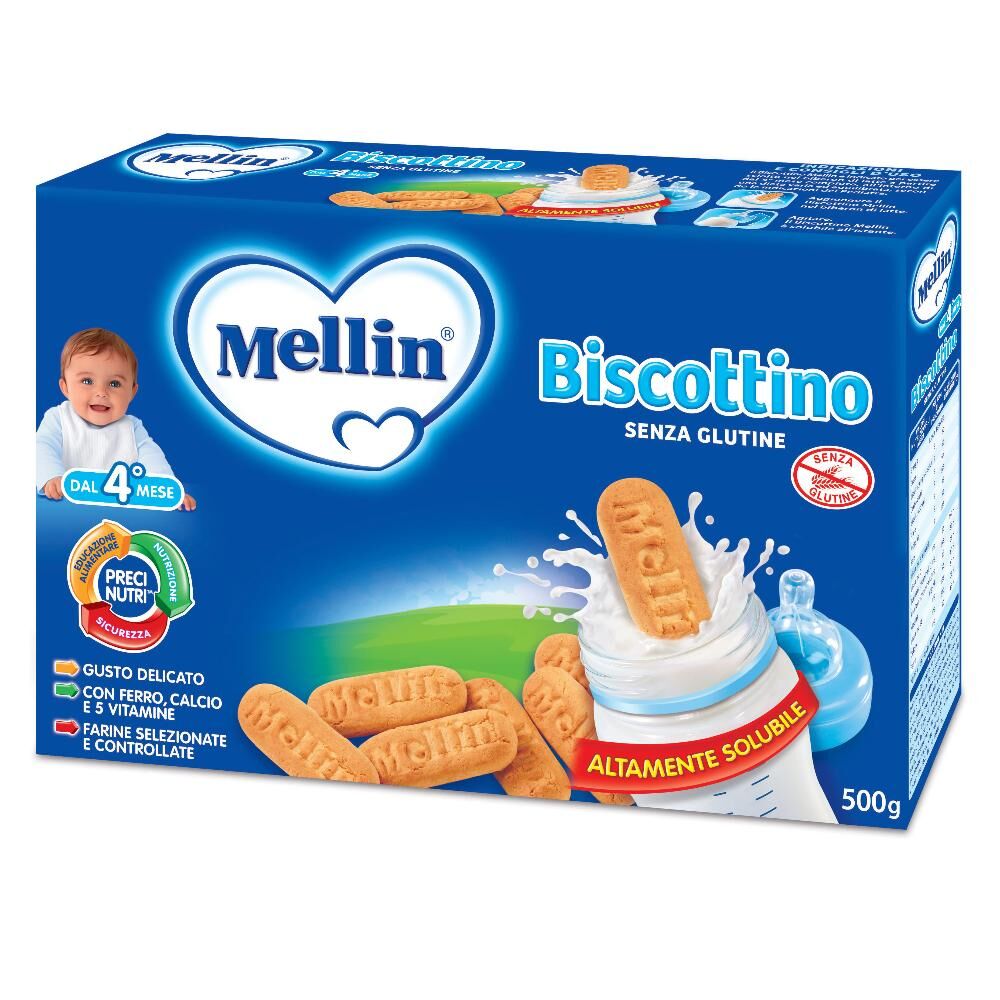 Danone Nutricia Spa Soc.Ben. Mellin Biscottino 500g - Biscottino per Svezzamento Senza Glutine