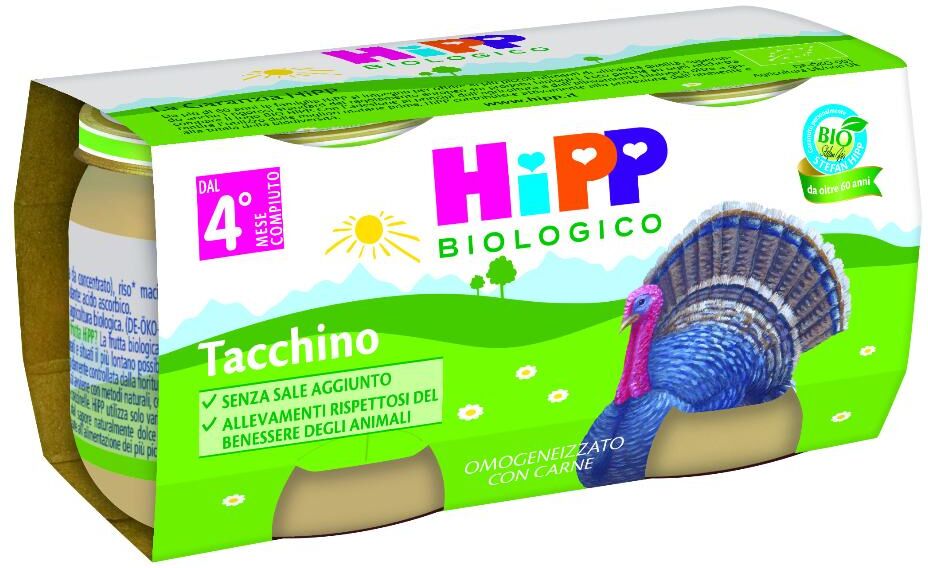 Hipp Bio Omog Tacchino 2x80g