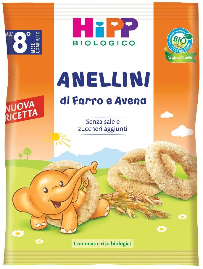 Hipp Italia Srl HIPP ANELLINI FARRO AVENA 30G