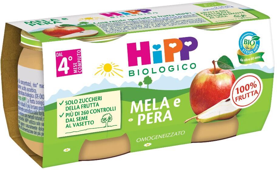 OMO HIPP Bio Mela/Pera*2x80g