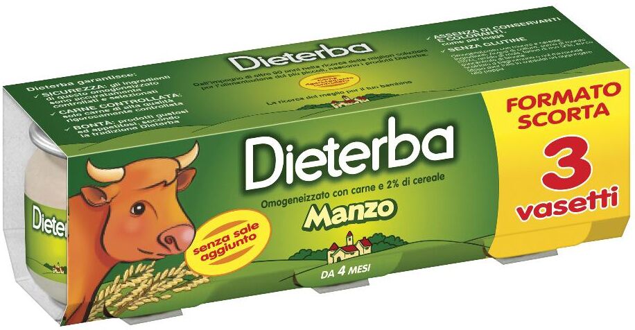 Dieterba (Heinz Italia Spa) DIETERBA Omog.Manzo 3x80g