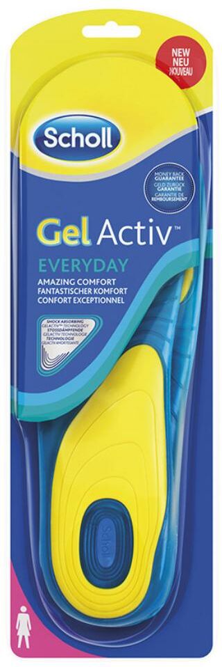 scholl linea benessere dei piedi gel activ everyday 1 paio di solette donna