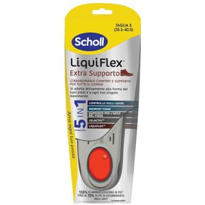 Scholl LiquiFlex Extra Supporto Soletta Comfort Lavoro, taglia S 35.5-40.5 1 pezzo Scholl LiquiFlex Extra Supporto Soletta Comfort Lavoro, taglia S 35.5-40.5 1 pezzo