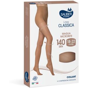 Desa Pharma Srl Collant Linea Classica 140 Denari Maglia Liscia Camel Taglia 2 - Compressione Graduata