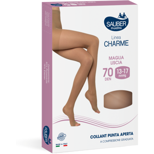 Desa Pharma Srl Collant A Punta Aperta 70 Denari Neutro Beige Taglia 3 - Linea Charm