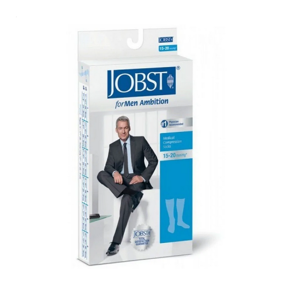 essity italy spa jobst for men calza compressiva 15-20mmhg gambaletto blu taglia 3