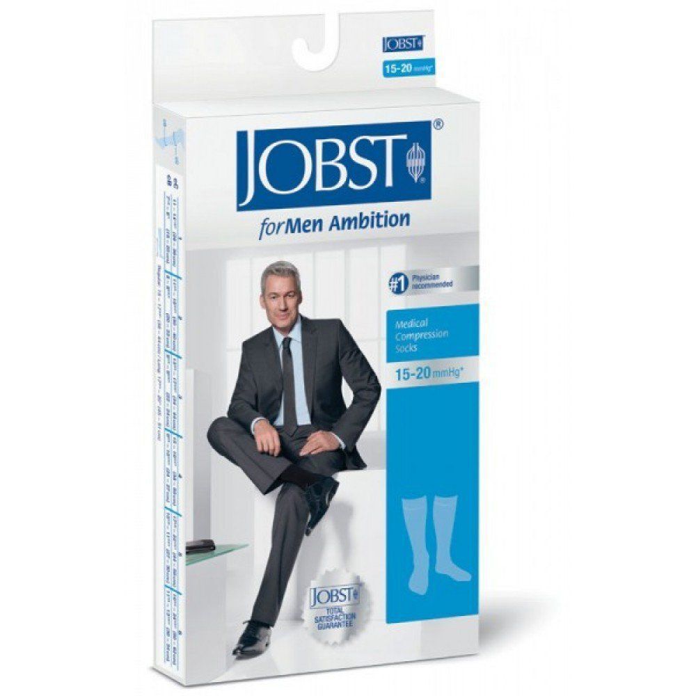 Essity Italy Spa Jobst For Men - Calza Compressiva 15-20mmHg Gambaletto Blu Taglia 2