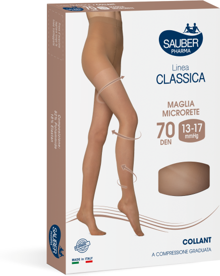 Desa Pharma Srl Collant Linea Classica 70 Denari Marrone Bruciato Taglia 3 - Collant a Compressione Graduata