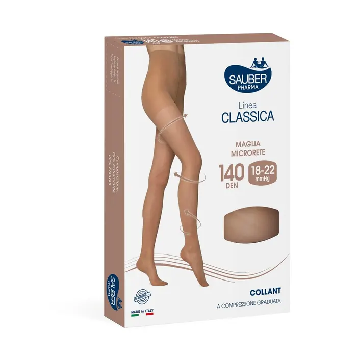 Desa Pharma Srl Collant Linea Classica 140 Den Neutro Beige Taglia 2 - Collant a Compressione Graduata