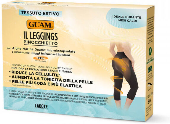 Lacote Srl Guam - Leggings Tessuto Alghe Taglia XS - Leggings dimagranti all'alghe marine