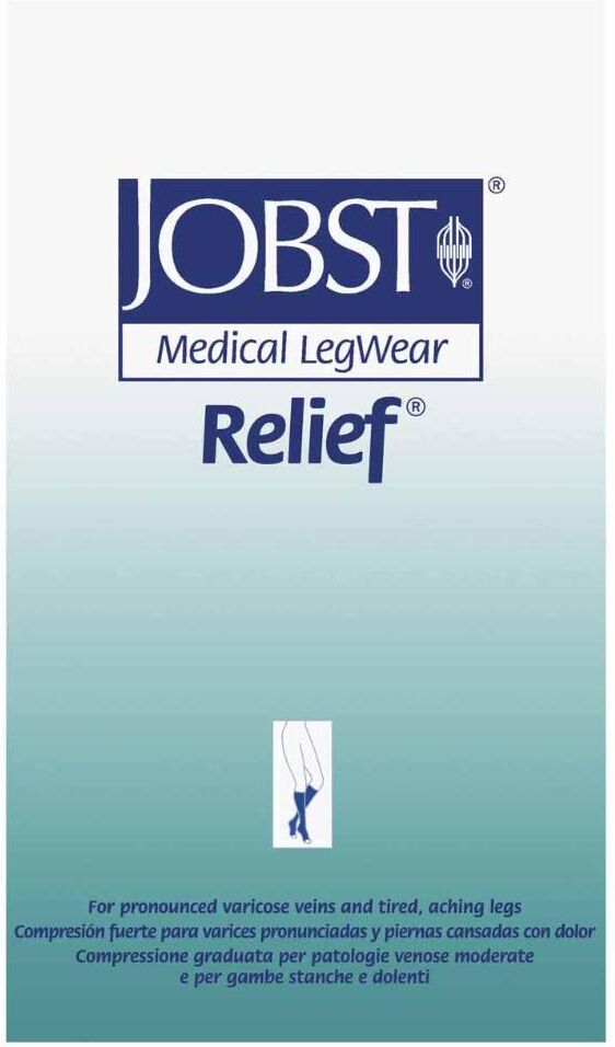 Essity Italy Spa Jobst Relief Gambaletto a Compressione 20-30 mmHg Colore Beige Taglia S - Comfort Accessibile per Gambe Rigenerate