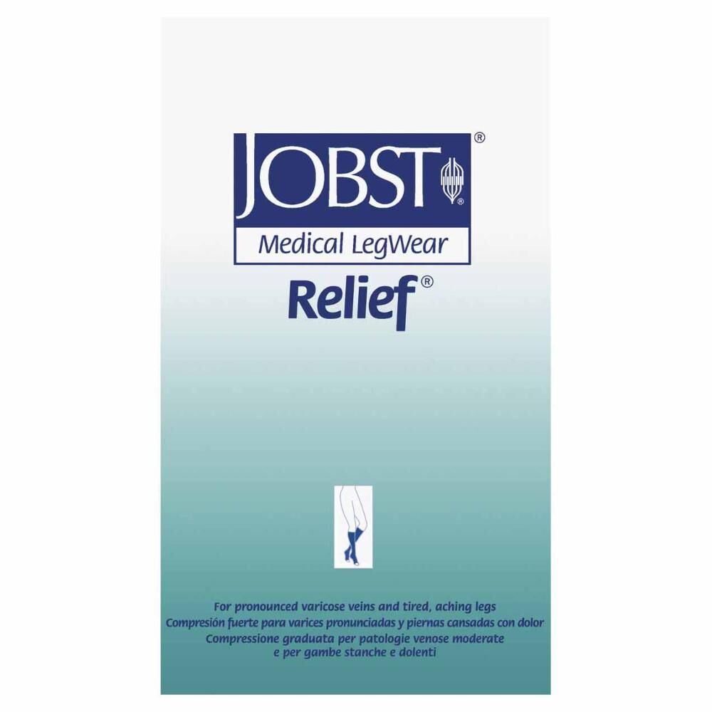 Essity Italy Spa Jobst Relief Gambaletto a Compressione 20-30 mmHg Colore Beige Taglia L - Comfort Accessibile per Gambe Rigenerate