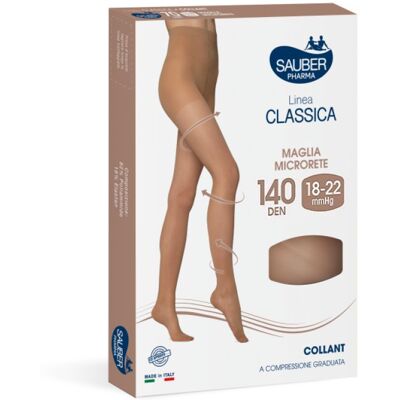 ITALSILVA COMMERCIALE Srl Linea Classica Collant 140 Denari Colore Nero Taglia 5 - Collant a Compressione Graduata per Stimolare la Circolazione ITALSILVA COMMERCIALE Srl Linea Classica Collant 140 Denari Colore Nero Taglia 5 - Collant a Compressione Graduata per Stimolare la Circolazione