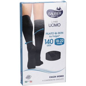 Desa Pharma Srl Calze Uomo Cotone 140 Denari Nero Taglia Grande - Linea Calza Compressione Graduata