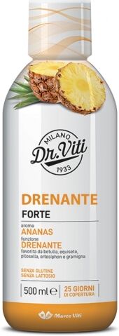 Marco Viti Farmaceutici Spa Drenante Forte 500ml Gusto Ananas - Integratore Detox Naturale