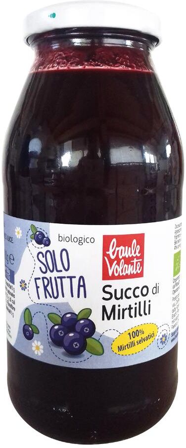 Biotobio Srl Baule Volante Succo Puro di Mirtilli Selvatici 500ml - Antiossidante Naturale per il Benessere