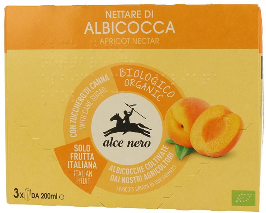 Alce Nero Spa ALCE NERO Nettare Albicocca 3x200ml