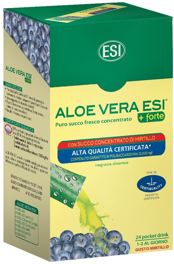 Esi Srl Esi - Aloevera Succo+Forte Mirtillo 24 pocket