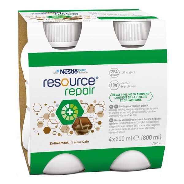 nestle' it.spa(healthcare nu.) nestlé - resource repair gusto caffè 4x200ml - bevanda nutrizionale per il recupero con gusto caffè