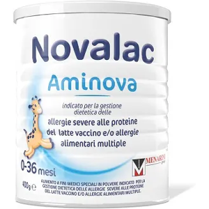 Menarini Comm Novalac Aminova Dalla Nascita 400g - Alimento Medico Speciale per Allergie Alle Proteine del Latte