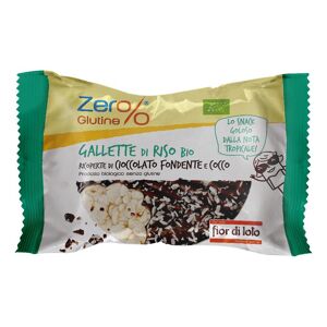 Biotobio Srl Zer%Glut Gallette di Riso Cioccolato Fondente e Cocco