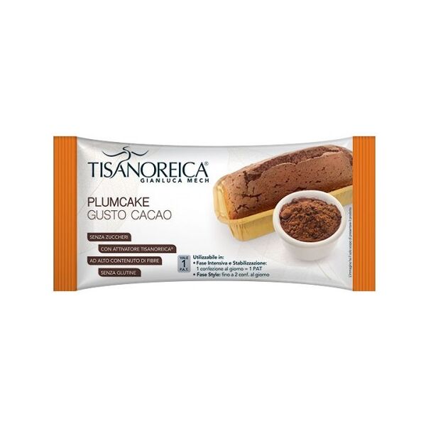 gianluca mech spa tisanoreica style plumcake cacao 45g - snack gustoso e nutriente