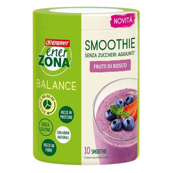 enervit enerzona smoothie frutti di bosco 300g - integratore alimentare per una dieta equilibrata