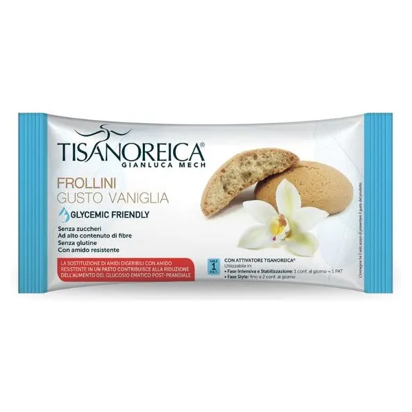 gianluca mech spa tisanoreica style frollini gusto vaniglia 50g - snack aromatici e sazianti